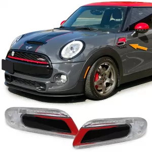 LED side indicators red black for Mini One Cooper S F55 F56 F57 2014-2021