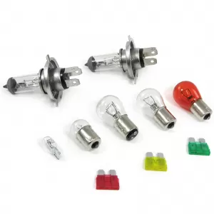 Spare bulb box with fuses bulb set H4 P21 10-piece for car vehicle 12V
