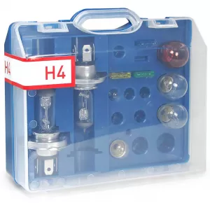 Spare bulb box with fuses bulb set H4 P21 10-piece for car vehicle 12V