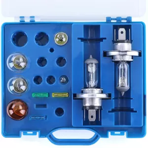 Spare bulb box with fuses bulb set H4 P21 10-piece for car vehicle 12V