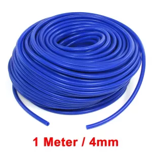 Performance silicone hose universal length 1M blue 4mm