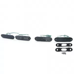 Side marker lights reflectors black smoke set for Mazda MX5 89-05