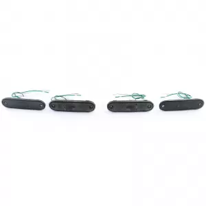 Side marker lights reflectors black smoke set for Mazda MX5 89-05