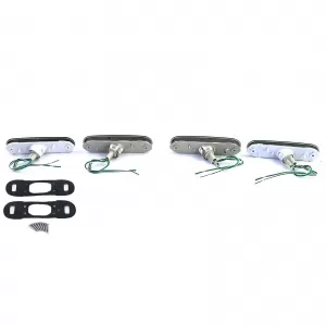 Side marker lights reflectors black smoke set for Mazda MX5 89-05