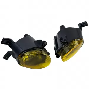 Clear glass fog light set yellow for Audi A3 8P1 8P7 A4 B7 8E B6 8H