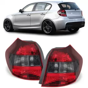Tail lights red black smoke right left suitable for 1 Series BMW E81 E87 04-07