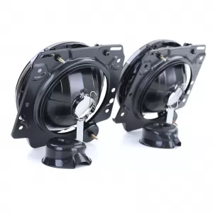 Clear glass headlights with black smoke crosshair for VW Golf 2 83-91