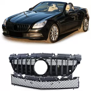 Sport grille glossy black suitable for Mercedes SLK R172 pre-facelift 11-15