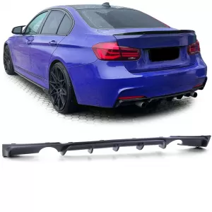 image-20-Performance hátsó diffúzor matt fekete BMW 3-as F30 F31 335i 340i modellekhez