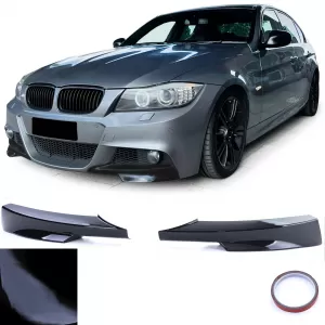 image-78-Első lökhárító koptató splitter fényes fekete BMW 3-as E90 E91 08-12