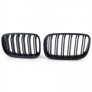 Double slat kidney grille performance black for BMW X5 E70 X6 E71 from 2006