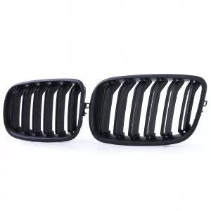 Double slat kidney grille performance black for BMW X5 E70 X6 E71 from 2006