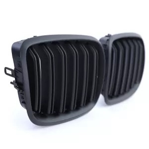Double slat kidney grille performance black for BMW X5 E70 X6 E71 from 2006