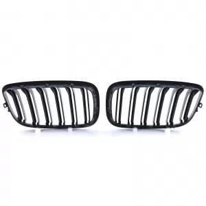 Double slat kidney grille performance black for BMW X5 E70 X6 E71 from 2006