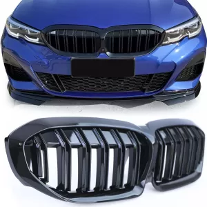 Spoiler griglia diffusore kit carrozzeria prestazioni minigonne laterali per BMW Serie 3 G20 2019-2022-image-6198285