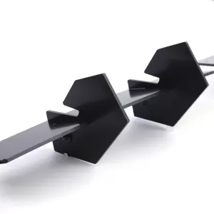 Sport rear diffuser CUP extension gloss black for Ford Mustang GT MK6 from 14