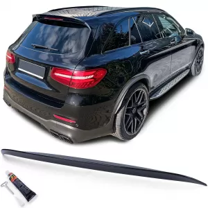 image-0-Spoiler de acoperiș, spoiler posterior, buza lucioasă neagră, potrivit pentru Mercedes GLC X253 SUV 15-22