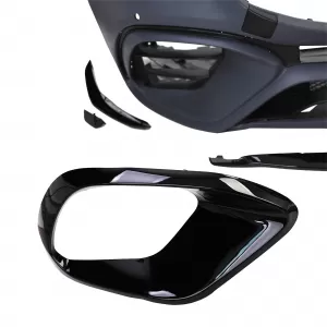Paraurti anteriore sportivo con finiture adatto per Mercedes CLA C118 dal 19-image-6198357