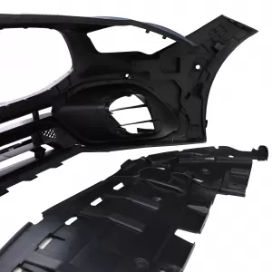 Paraurti anteriore sportivo con finiture adatto per Mercedes CLA C118 dal 19-image-6198361