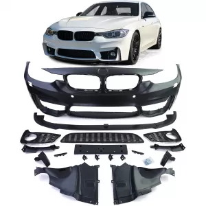 image-42-Sport első lökhárító + spoiler toldat BMW 3-as F30 F31 F80 11-19 modellekhez