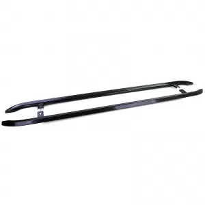 Barre laterali in acciaio inox nere adatte per VW T5 T6 T6.1 a passo corto-image-6198414