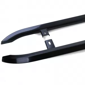 Barre laterali in acciaio inox nere adatte per VW T5 T6 T6.1 a passo corto-image-6198417
