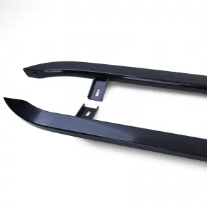 Barre laterali in acciaio inox nere adatte per VW T5 T6 T6.1 a passo corto-image-6198419