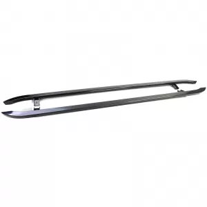 Barre laterali in acciaio inox nere adatte per VW T5 T6 T6.1 a passo corto-image-6198420