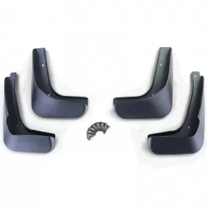 Mudflap set front and rear black for VW Polo 5 pre-facelift 6R 09-14