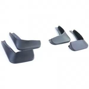 Mudflap set front and rear black for VW Polo 5 pre-facelift 6R 09-14