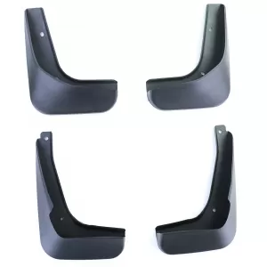 Mudflap set front and rear black for VW Polo 5 pre-facelift 6R 09-14
