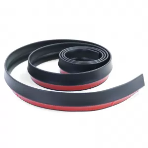 Front spoiler lip side skirts universal flexible 2.5m x 4.5cm black