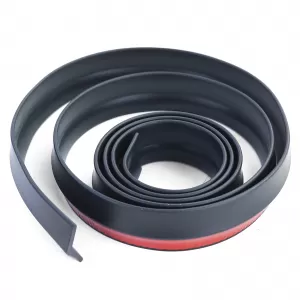 Front spoiler lip side skirts universal flexible 2.5m x 4.5cm black