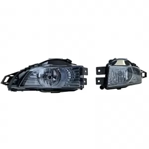 Clear Glass Fog Light Set Black Smoke for Opel Insignia 08-13