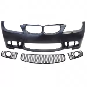 Paraurti anteriore sportivo con ABE adatto per BMW Serie 3 E90 Sedan E91 Touring 05-08-image-6198543