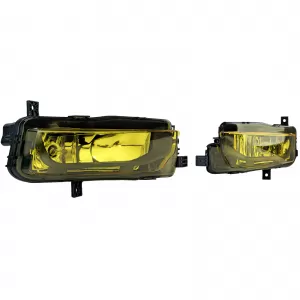 Clear glass fog lights yellow for VW T6 Bus Multivan Transporter from 2015