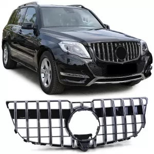 Sport Grille Gloss Black Chrome for Mercedes GLK X204 Facelift 2012-2015