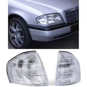 White indicator pair for Mercedes C-Class W202 93-00