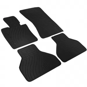 Car Rubber Floor Mats Black Premium Set for BMW X5 E70 X6 E71