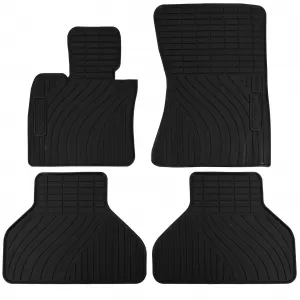 Car Rubber Floor Mats Black Premium Set for BMW X5 E70 X6 E71