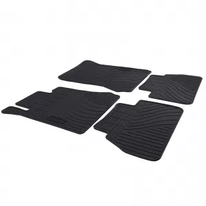 Car Rubber Floor Mats Black Premium Set for Mercedes E-Class W210 S210 95-02