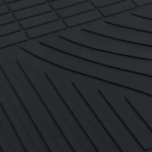 Car Rubber Floor Mats Black Premium Set for Mercedes E-Class W210 S210 95-02