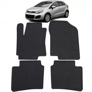 image-14-Prémium gumi autószőnyeg garnitúra fekete Kia Rio UB 11-16