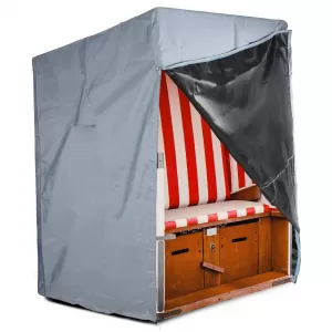 Premium protective cover for beach chair grey 160/150x135x100cm