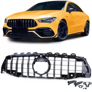 Sport radiator grille chrome black gloss suitable for Mercedes CLA C118 X118 from 19