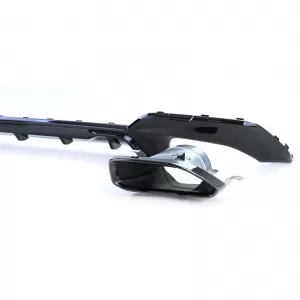 Diffusore posteriore sportivo lucido + terminali di scarico look 340 adatto per BMW Serie 3 G20 G21 320 330-image-6198840