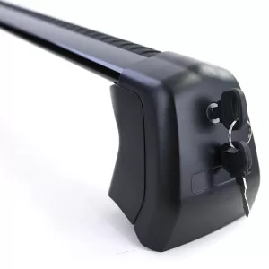 Supporti per barre portatutto in alluminio neri, adatti per Land Rover Defender 90 L663 dal 19-image-6198882