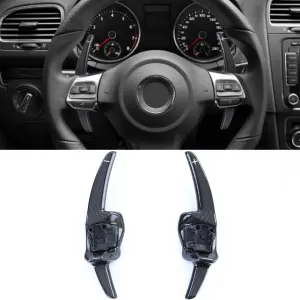 Real carbon shift paddles replacement set for VW Golf 6 08-12