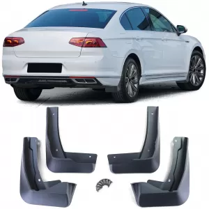 Mudguard set front and rear black for VW Passat B8 3G facelift from 19