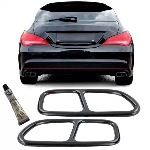 image-59-Kipufogóvég fekete 4-csöves megjelenés Mercedes CLA C117 X117 13-16